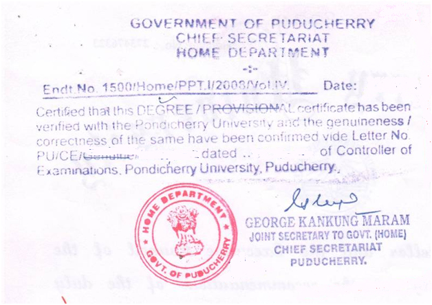 Pondicherry HRD